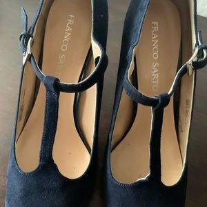 High heels , navy color shoes